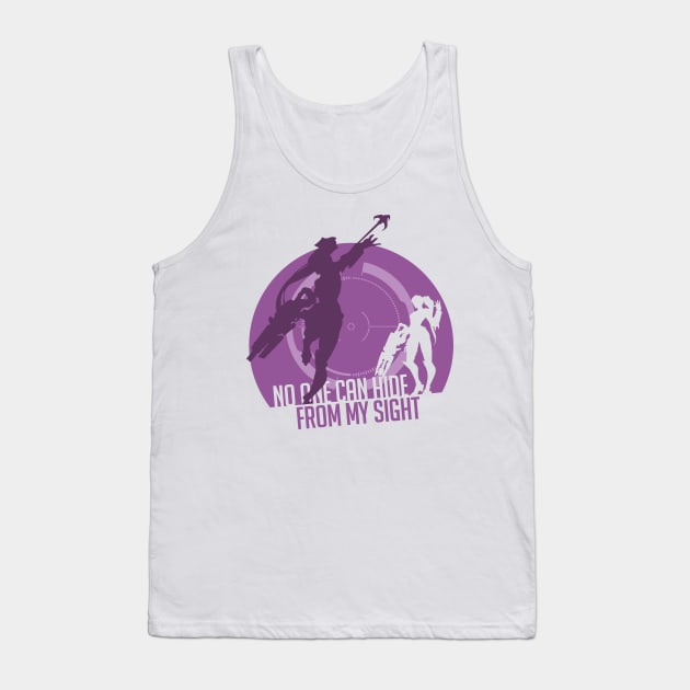 Overwatch - Widowmaker - Infra Sight Tank Top by alcateiaart